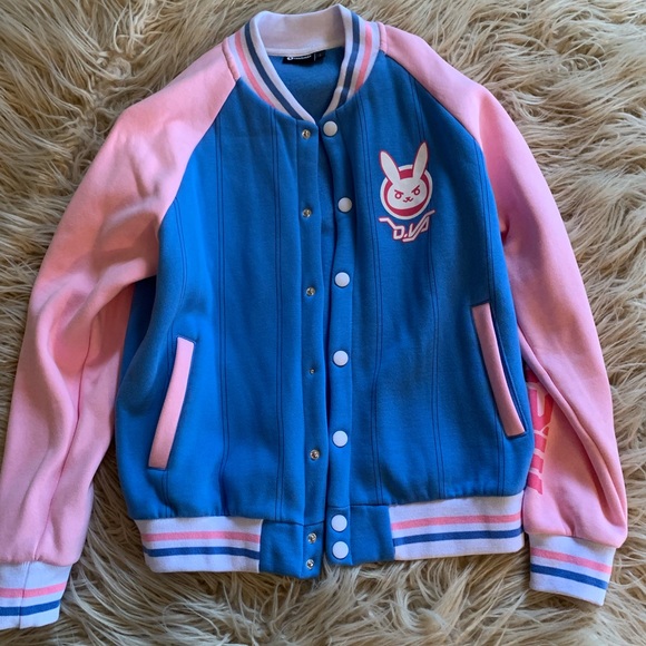 Overwatch Dva Varsity Jacket Large 